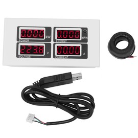AC LED Multifunctional Current Voltage Power Energy Tester Monitor Multimeter(PZEM0-004 (Tester Coil Transformer USB Adapter) )