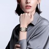 Men's Watch Leather Seiko Copy Watch: Square Dial Hand Wind