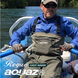 Aquaz Rogue Chest Wader, Lightweight Breathable Stockingfoot Fishing Wader V02 [Small-King]