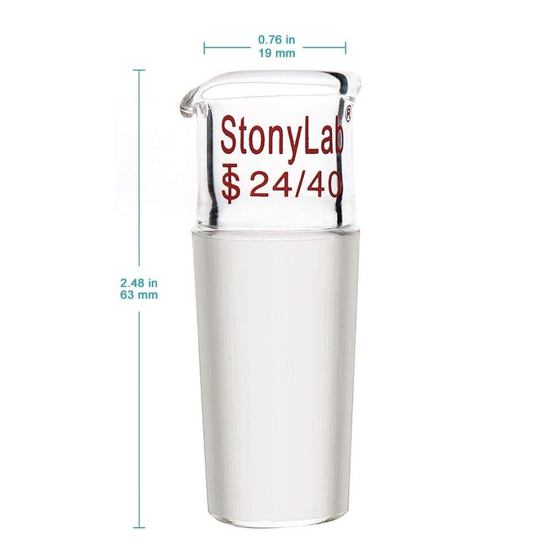 stonylab Glass Pouring Adapter, Borosilicate Glass Liquid Pouring Adapter with