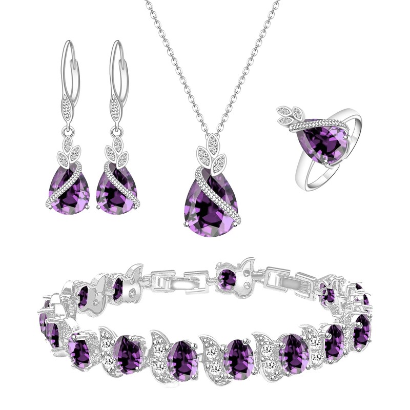 LMXXVJ - Juego de joyas para mujer, con forma de