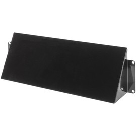 10" x 3" Black Galvanized Steel Vent Cover - Duct Exhaust/Inlet Rain Deflector - Weatherproof Guard for Open Ventilation Systems - Indoor/Outdoor Vent Hood - Air Vent Grille Protection Roof