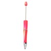【P159】10pcs Opal Print Plastic Beadable Pen Bead Pens Ballpoint:_#5 Pink
