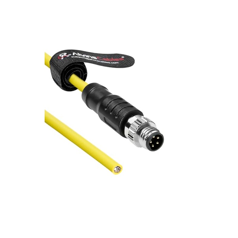 Alvin's Cables M8 5-Pin B-Code Male to Flying Lead I/O