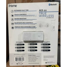 IHome AX-50 True Wireless Earbuds With Charging Case