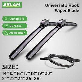 Windshield Wipers,ASLAM Type-G 26"+18" Wiper Blades:All-Season Blade for Original Equipment Replacement and Refills Replaceable,Double Service Life(set of 2)