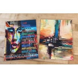 Handmade *Woman. Fierce. Unapologetic.* Cover Set 4 use w/ TUL/Arc (8 disc) Planner-