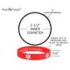 Blood THINNER Medical Alert ID Privacy Enhanced Silicone Bracelets RED