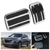 2pcs Accelerator Pedal Brake Footrest Pad Aluminum Alloy Replacement for