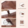 Travel Toiletry Bag for Men, Water-Resistant PU Leather Compact Roll