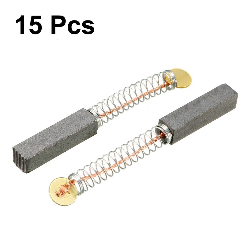 uxcell 15pcs Carbon Brushes,for Electric Motor,20mmx5mmx5mm,Power Tool,Hand Drill,Blower,Blender,Replacement Repair Part