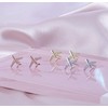 Helen de Lete Airplane Rhinestone Plane S925 Sterling Silver Stud