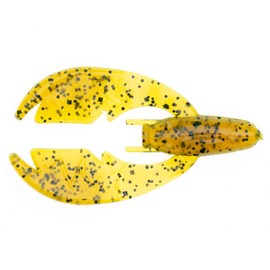 NetBait Paca Chunk Trailer Jig Soft Plastic Crawfish Lure Bass Fishing Bait, Chartreuse Pumpkin, Paca Chunk Sr. (3.25" Length)