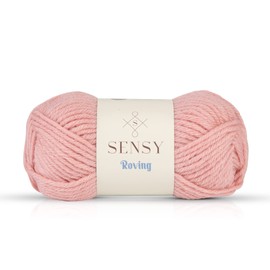 Sensy Roving Yarn, 3.5 oz, 132 Yards, Gauge 5 Bulky (Quartz Pink)