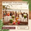Voatree 110 Pack 16 oz Plastic Cups with Lids and