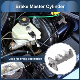 TUCKBOLD Brake Master Cylinder No.4720136390 for Toyota Coaster 2004-2016 Hydraulic Master Cylinder Silver Tone Aluminum Alloy 1 Pcs