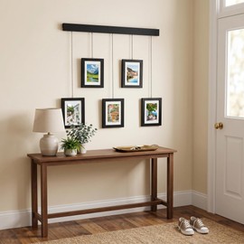 FURAOMEILI Black Gallery Picture Frame Set of 5, 5x7 Inch Collage Photo Frames, Use Wall Mount Display Frames for Entryway Stairwell Bedroom Home Decor