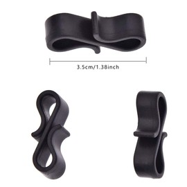 100 PCS Gutter Hooks Plastic Light String Hooks Black S Hooks Gutter Clips Guttering Hooks Outdoor Light Hooks Gutter Hanging Clips Christmas Light Clips String Light Hooks for Xmas Decoration