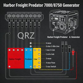 Start On Off Switch for Harbor Freight Predator Champion 7000/8750 Watt 63086 63085 63087(3 Position 6 Pins)