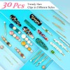 30 Pcs Acrylic Resin Barrettes, Cridoz Barrettes and Hair Clips
