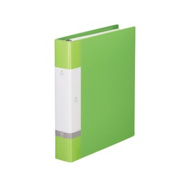 Lihit Lab G3803-6 30 Ring Binder, A4, 35 Protect Sheets, Yellow Green