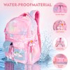 QJHEC Kawaii Rainbow Backpack for Girls – Cute Starry School