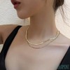 ALOHAMONI Aloha Moni 2 Row Wide & Delicate Layered Snake