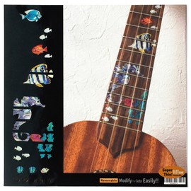 Jockomo Under The Sea Sea Friends Position Mark Inlay Sticker for Soprano Ukulele