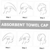 WOONEKY Toalla Microfibra Cabello para Secar Rápido Gorro Absorbente, Material