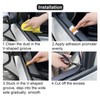 DOTAATDW Car Window Seal Strip 13.12 Ft Automotive Window Seal