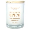 Pumpkin Spice Scented Candle Orange Lettering
