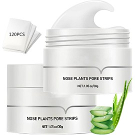 Crema para Remover Puntos Negros, 2PCS Agente Mudanzas Nariz Limpieza Poro Eliminación Pelar Apagado Nariz Blanco 120pcs
