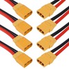 Meimom 4 Pairs XT90H XT90 Wire XT 90 Plug Male