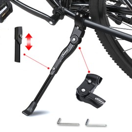 ANWONE Cube Bicycle Stand Mountain Bike Rear Stand, Universal Height-Adjustable Bike Stand, Side Stand Bicycle for 22-28 Inch MTB Stand Fully and Folding Bike, Black