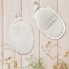 2 Pcs Loofah Sponge Pads, Natural Loofah Exfoliating Sponge Pads,