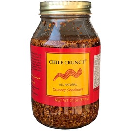 Chile Crunch - A Crunchy All Natural Spicy Condiment (Original) - 31oz. Party Jar