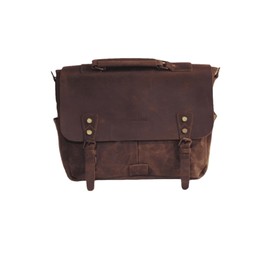 Peraware SEPIA Genuine Leather Messenger Bag for Men and Women | Sling Backpack or Satchel | Anti Theft for Casual and Professional Use | Canvas Ita Bag, Man Purse & Crossbody Bags.