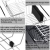 SANNO Dish Drying Rack, Large Dish Rack Adjustable Deep Dish
