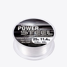 ULTIMA Power Steel Hi Tech Monofilament Klaar, 0.38 mm - 25.0 lb/11.4 kg