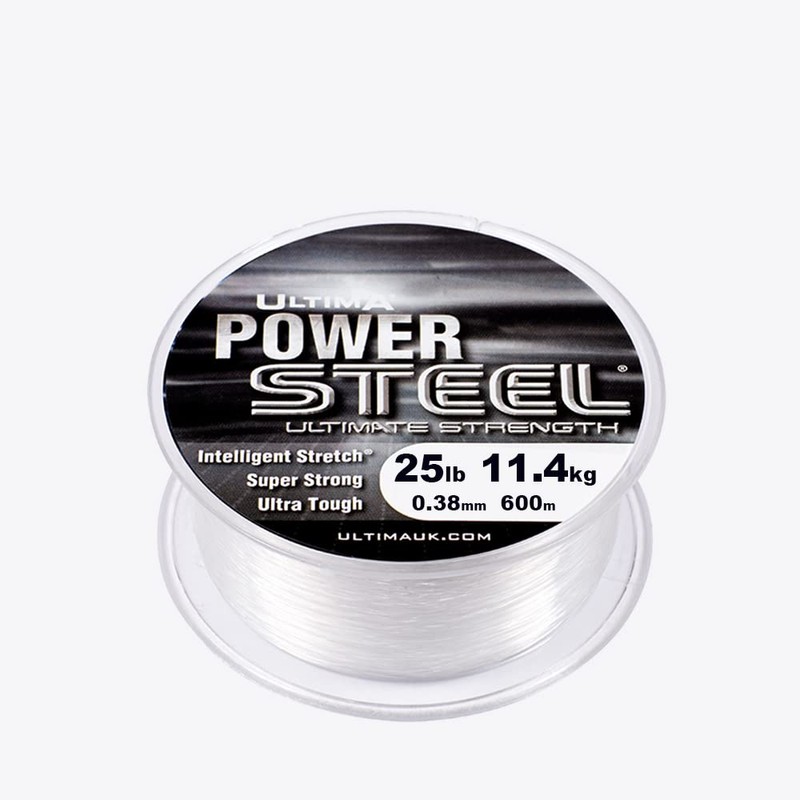 ULTIMA Power Steel Hi Tech Monofilament Klaar, 0.38 mm -