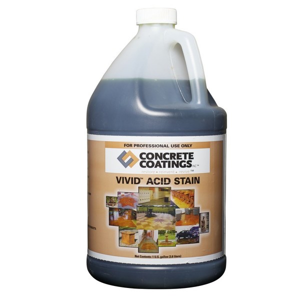 CC Concrete Coatings Vivid Acid Stain for Antique Marble Effect,