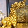 100 Pcs Metallic Gold Balloons 5 Inch Shiny Gold Chrome