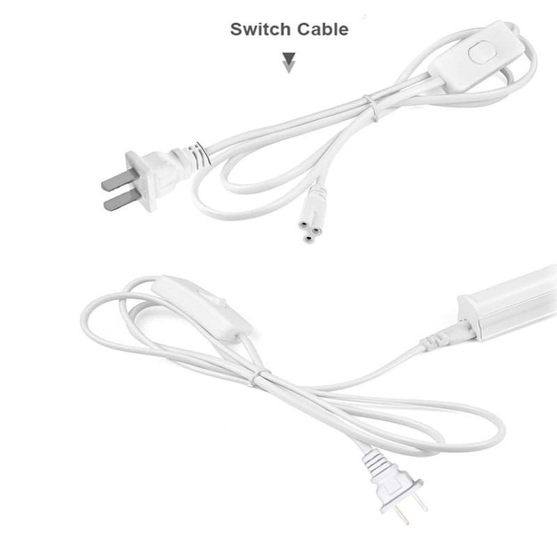 2 Pack T5 T8 LED Wire Connector Power Cord -