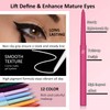 Wavuketu Orange Eyeliner Pencil Waterproof Retractable Cream Orange Gel Eyeliner