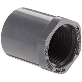 Spears 838-C Series CPVC Pipe Fitting, Bushing, Schedule 80, 3/4" Spigot x 1/2" NPT Female