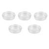 5 Pcs Plastic Petri Dish, Sterile Bacterial Culture Dish, Laboratory