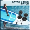 Yetaha 12PCS D-Ring PVC Patch for Inflatable Boat Raft Dinghy