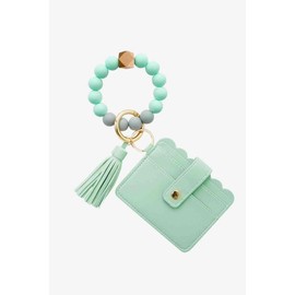 2-Pack Mini Purse Tassel Key Chain - Color: Light Green, Size: One Size