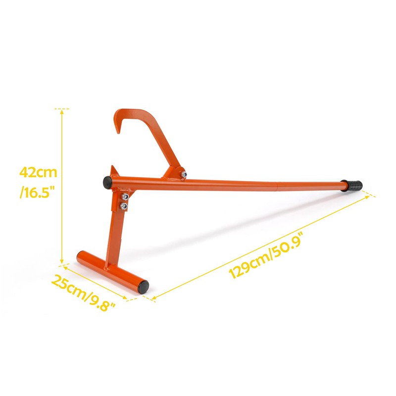 PIRIPARA 50.9" Timberjack Log Lifter, Adjustable Log Roller Cant Hook,