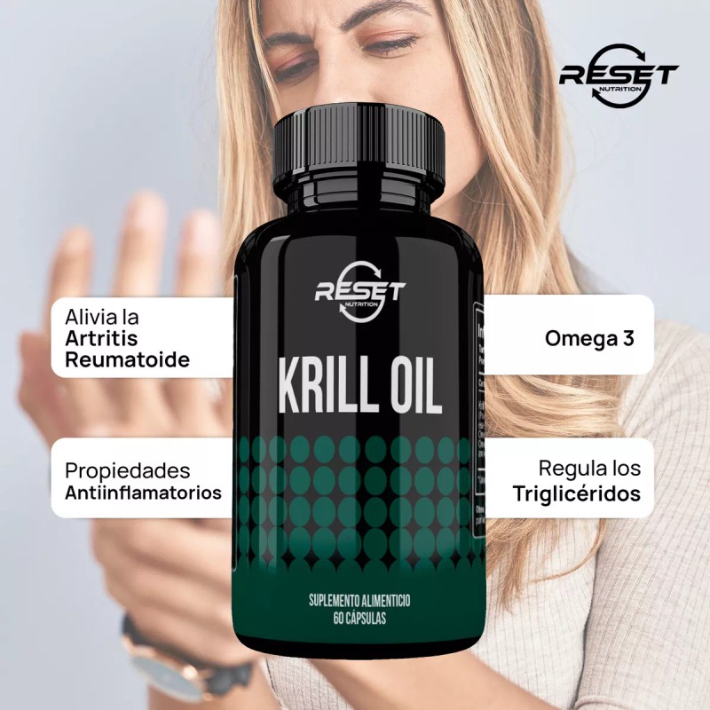 Reset Nutrition Krill Oil Omega 3 6 9 Plus 60